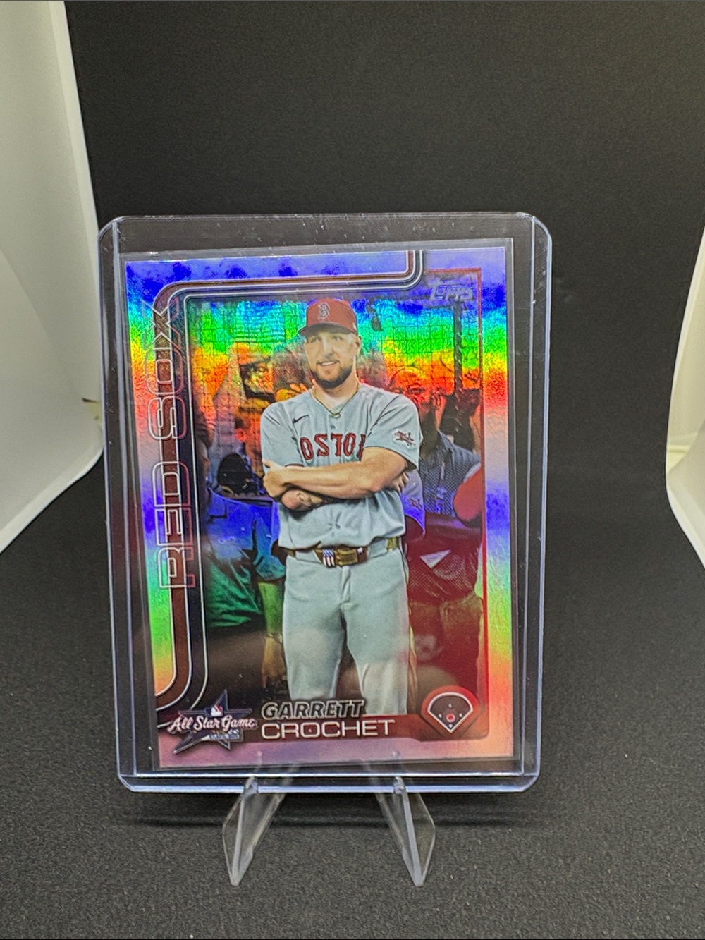Topps Garrett Crochet Holo Rainbow Baseball Card